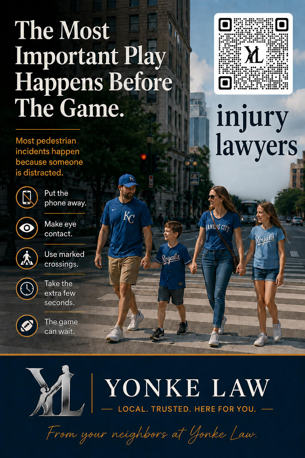 The Most Important Play Happens Before the Game — pedestrian crosswalk safety tips for families attending events