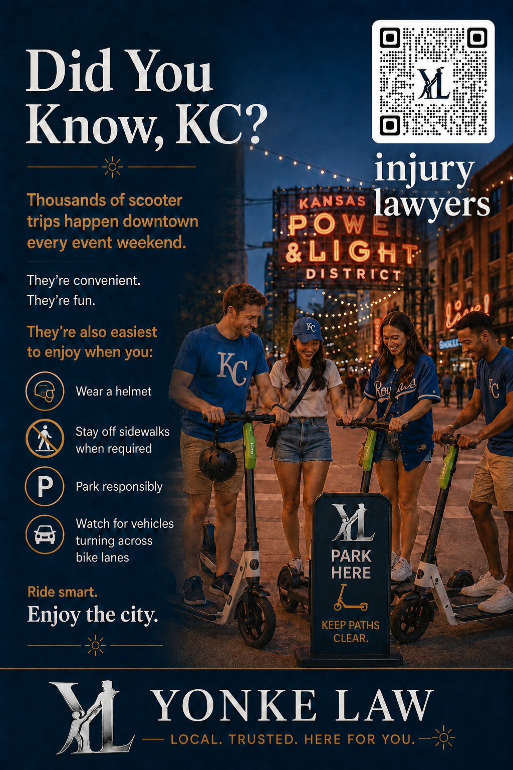 Did You Know KC — scooter safety tips for downtown Kansas City including helmet use and parking etiquette